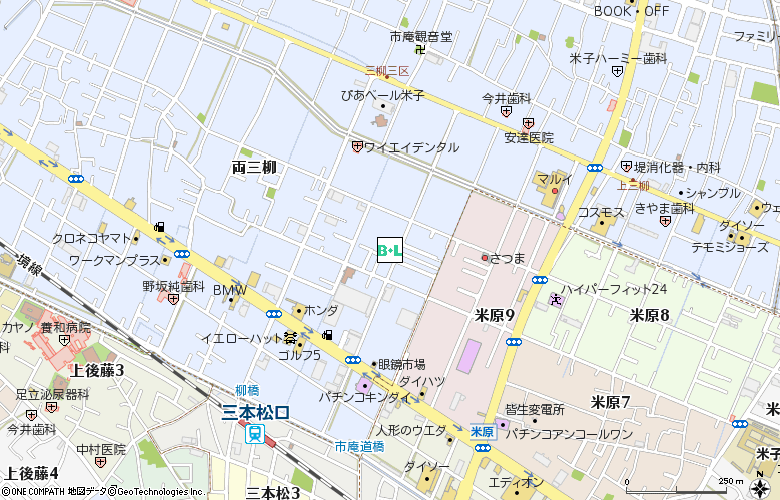 富永コンタクトレンズセンター付近の地図